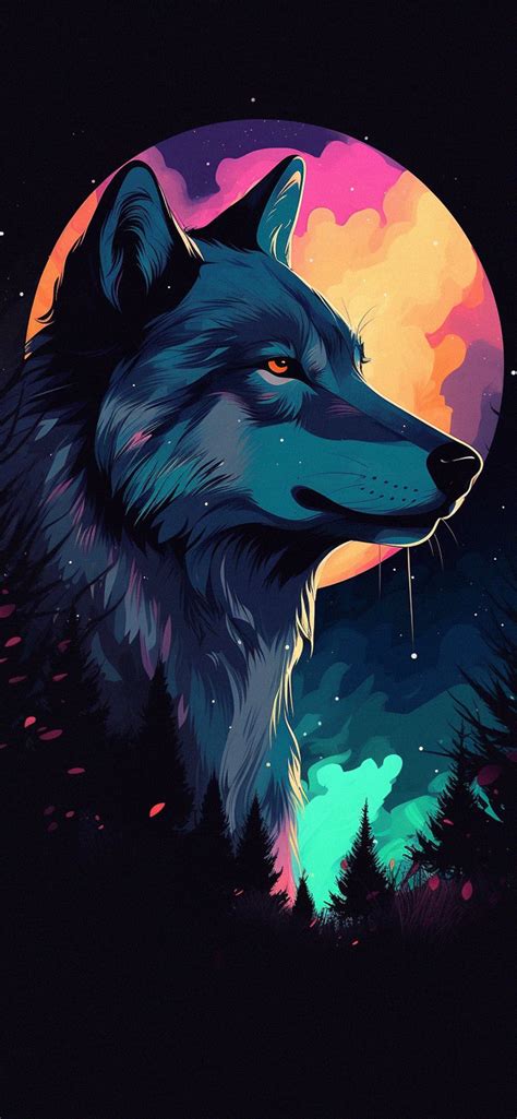 Wolf & Moon Art Wallpapers - Cool Wolf Wallpapers for iPhone 4k