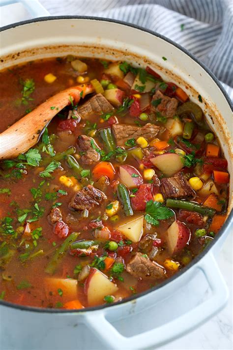 Vegetable Beef Soup - Cooking Classy