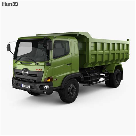 Hino 500 FG Tipper Truck 2020 3D model - Vehicles on Hum3D