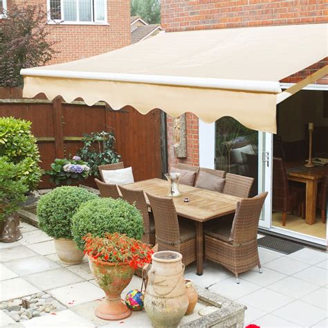 10' × 8' feet Manual Retractable patio deck awning sun shade shelter canopy tan 602589752198 | eBay