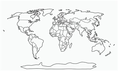 doodle freehand drawing of world map. 5430575 Vector Art at Vecteezy