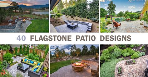 Flagstone Patio Designs - 40 Photos, Stone Types, Installation Ideas