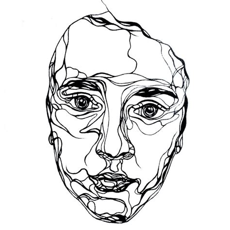 line drawing portrait vector - Rad Podcast Image Bank