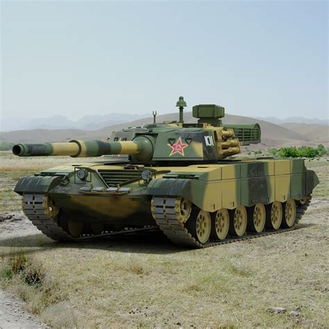 3d chinese type 98 battle tank model