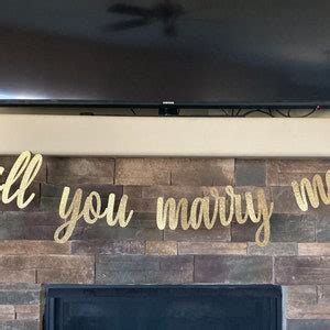 Will You Marry Me Banner, Proposal Banner, Marry Me Banner, Engagement Photo Prop, Wedding ...