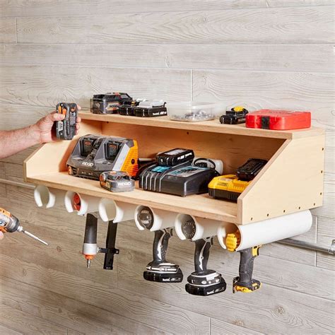 Learn how to build your own drill dock organizer for easy and clutter-free access to one of your ...