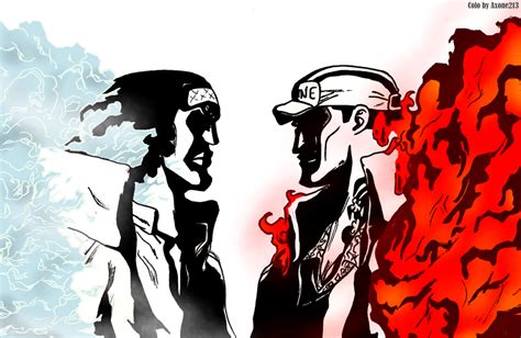 Aokiji VS Akainu by axone213 on DeviantArt