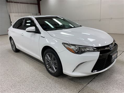 Used 2016 Toyota Camry Hybrid SE Sedan 4D for sale at Roberts Auto Sales in Modesto, CA. We're ...