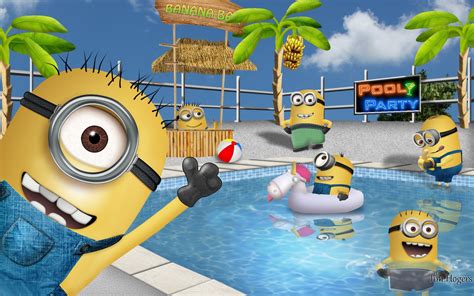 Minions Summer fond d’écran - Moi, Moche et Méchant fond d’écran ...