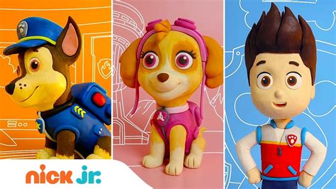 PAW Patrol: How to Make Chase, Skye & Ryder from Clay | Stay Home #WithMe | Arts + Crafts | Nick ...