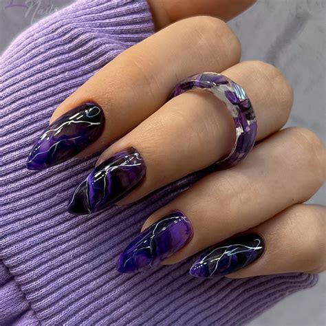 63 Purple Manicure Ideas for Acrylic Nails