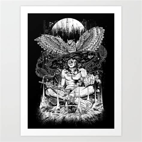 Spirit Owl Art Print by Jorge Garza | Society6