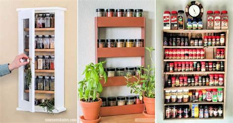 35 Cheap DIY Spice Rack Ideas | Best Way to Organize Spices