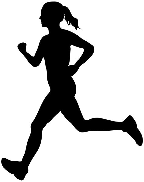 Running Silhouette - Running Woman Silhouette PNG Clip Art Image png download - 6327*8000 - Free ...