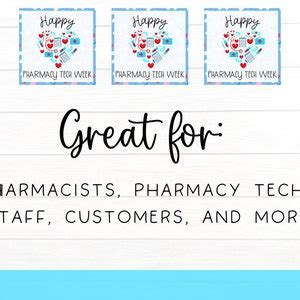 Pharmacy Week Gifts for Pharmacists Pharmacy Tech Appreciation Gift Printable Appreciation Gift ...