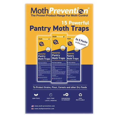 Buy MothPrevention Powerful Pantry Moth Traps with Pheromones Prime ...