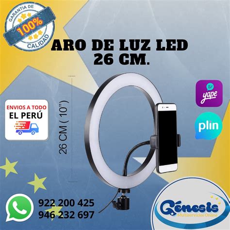 Aro de luz LED 26 cm