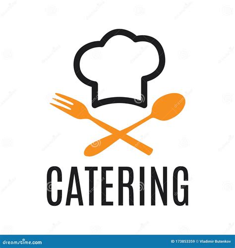 Vector Logo of Catering, Restaurant and Serving Stock Illustration - Illustration of catering ...