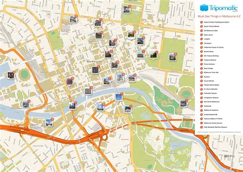 Tourist Map Of Melbourne