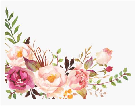 Watercolor Flowers Floral Clipart Border Clip Art Library | Porn Sex Picture