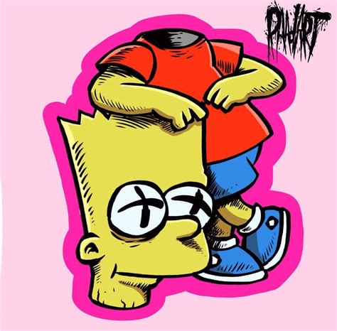 bart simpson drawing drip - Miquel Pack