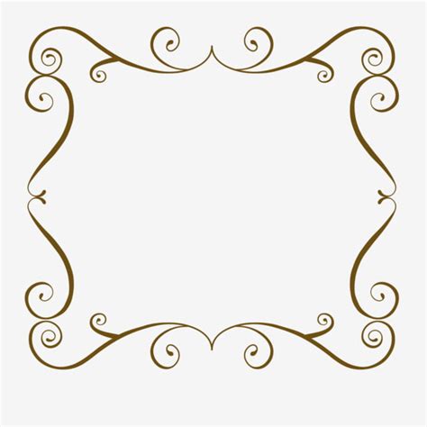 European Pattern Design Decoration Frame Simple, Square Wireframe, Wireframe, Decorative ...