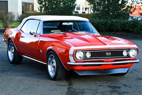 1967 Camaro Convertible in Beautiful Bolero Red with New White Top! - Classic Chevrolet Camaro ...