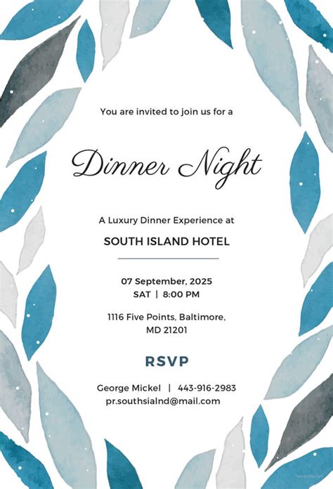 47+ Dinner Invitation Templates - PSD, AI | Free & Premium Templates