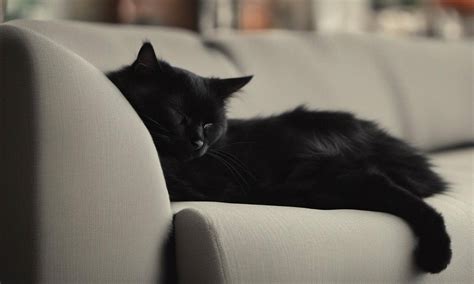 Black Cat sleeping on a couch by Veripare on DeviantArt