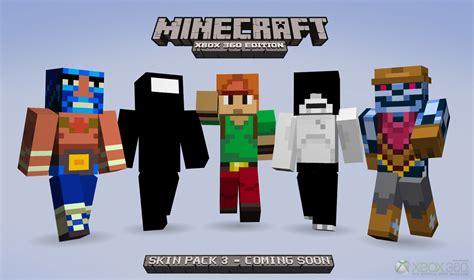 Skin Pack 3 for Minecraft: Xbox 360 Edition Announced! - The Tech Game