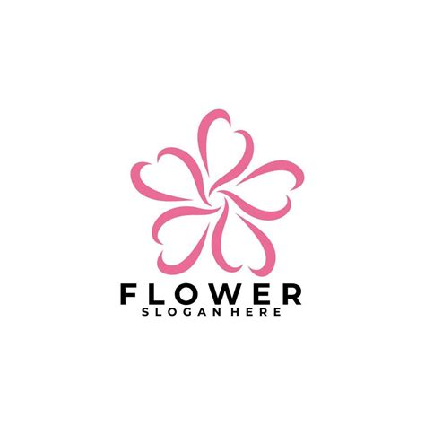 abstract flower logo design vector 16473352 Vector Art at Vecteezy