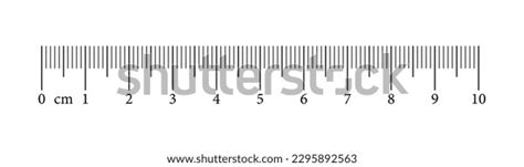 Measuring Chart 10 Centimeters Ruler Scale Stock Vector (Royalty Free) 2295892563 | Shutterstock