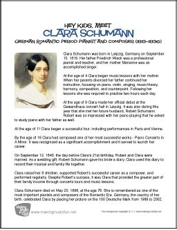 Clara Schumann | Free Famous Composer Biography