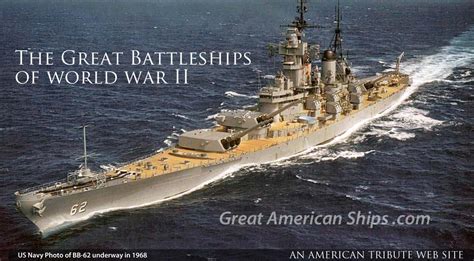 The great American battleships of World War II