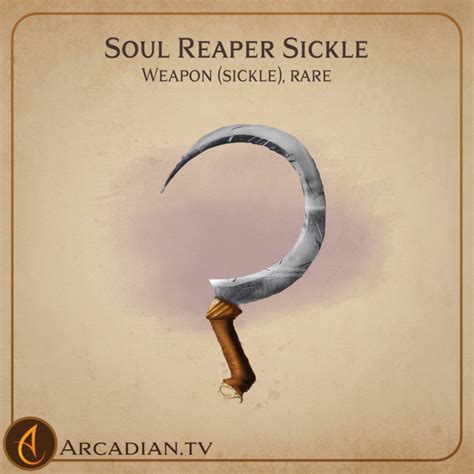 Soul Reaper Sickle – DnD new magic weapon - Arcadian Media