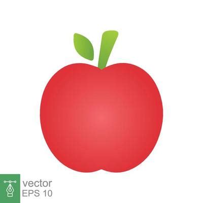 Apple With Leaf Vector Art, Icons, and Graphics for Free Download