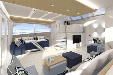 Power catamaran, Yacht design, Interior design work