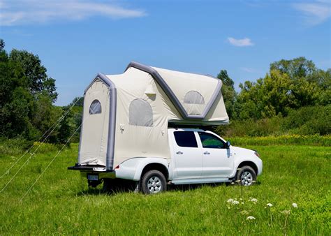 Gentle Tent bringt aufblasbares Pick-Up-Zelt - Buschtaxi.net