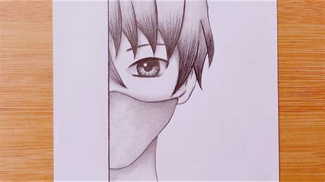 Anime Boy And Girl Back To Back Drawing