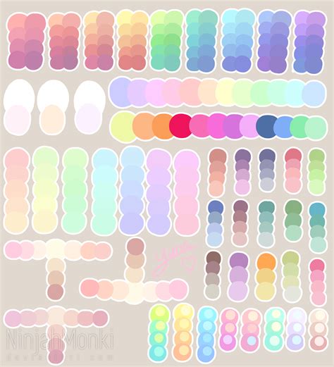 Pastel Colour Palette by NinjahMonki on DeviantArt