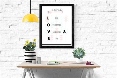 Love Printable Wall Art, Home Decor, Wall Art Prints, Printable Quotes, Love Overcomes Wall Art ...