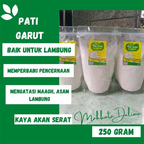 Jual Pati Garut Irut Lerut Tepung Umbi Garut Palerut Angkrik Arrowroot ...