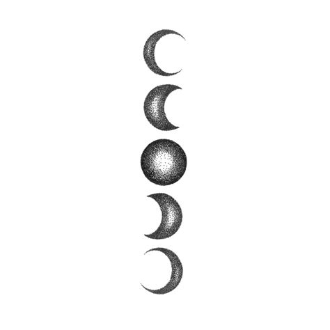 Large Moon Phases Temporary Tattoo | Tattoo Icon – TattooIcon