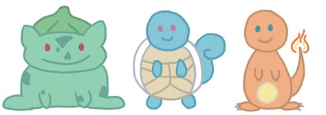 Pokemon red/blue starters, chibi by PokeponyAquaBubbles on DeviantArt