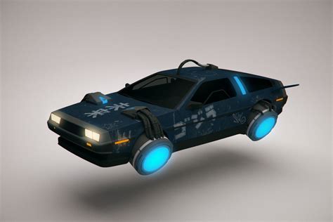 Cyberpunk Flying Car 3D | CGTrader