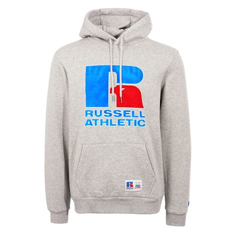 Russell Athletic Eagle Logo Pullover Hoodie | Steel Marl | PC86032-324