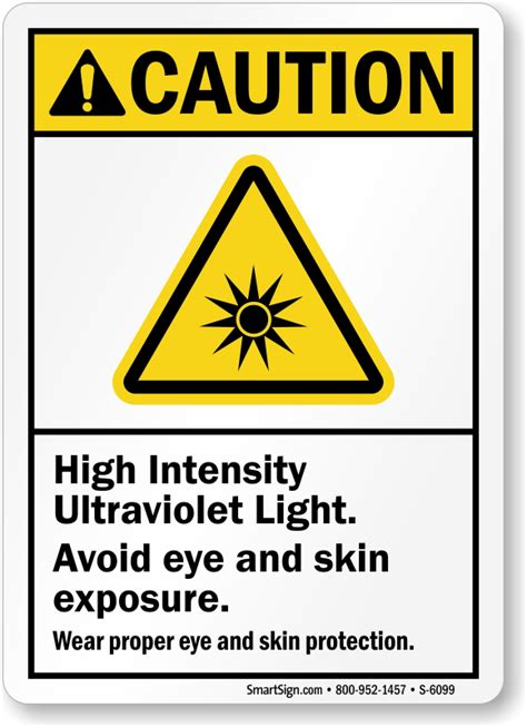 UV Safety Signs | Ultraviolet Light Warning Signs