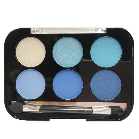 Laval 6 Colours Eyeshadow Palette – Blue | Glowii