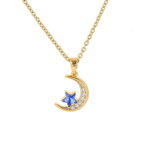 Glamon Moon Blue Star Pendant necklace for girls – Glamon