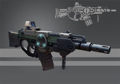 Futuristic Rifle - Concept by gabrielegabba on DeviantArt